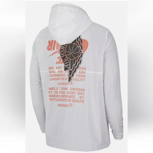 NWT Men's Nike Air Jordan Jumpman Wings Hooded Windbreaker Jacket - Picture 7 of 7